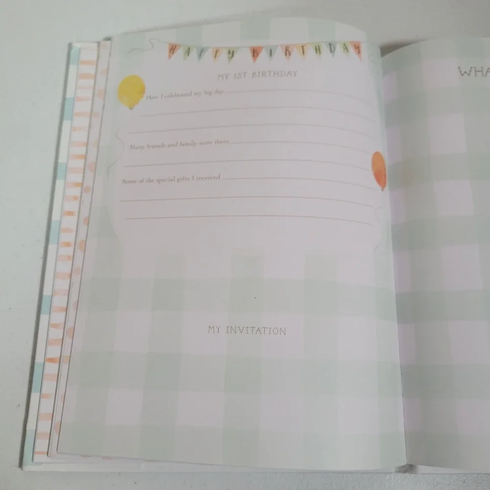 Stepping Stones‎ Memory Book Baby's First Year Forest Animals Record Book 0533